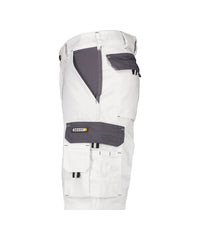 Roma 250024 tweekleurige werkshort - Wit/Cementgrijs