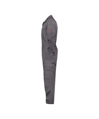 Toronto 100370 vlamvertragende overall met kniezakken - Cementgrijs