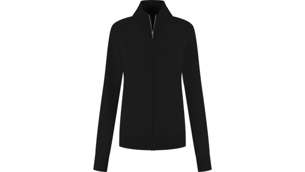 Santino Zip Cardigan Plano dames, zwart